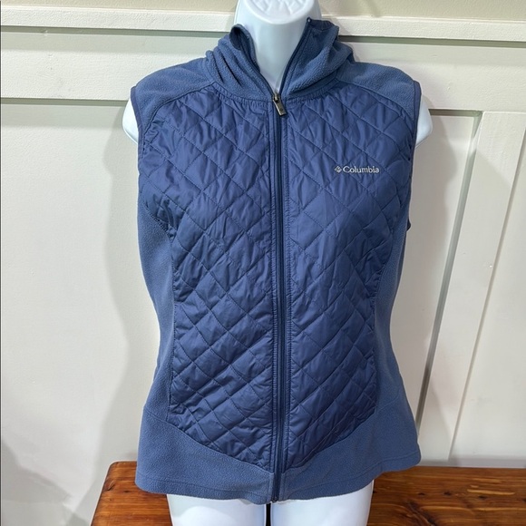 Columbia Warmer Days Bluebell Winter Thermal Hooded Vest - Picture 1 of 7